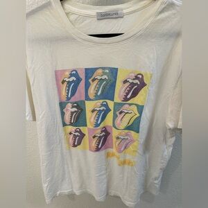 Daydreamer White and Pink Pop Art Tee